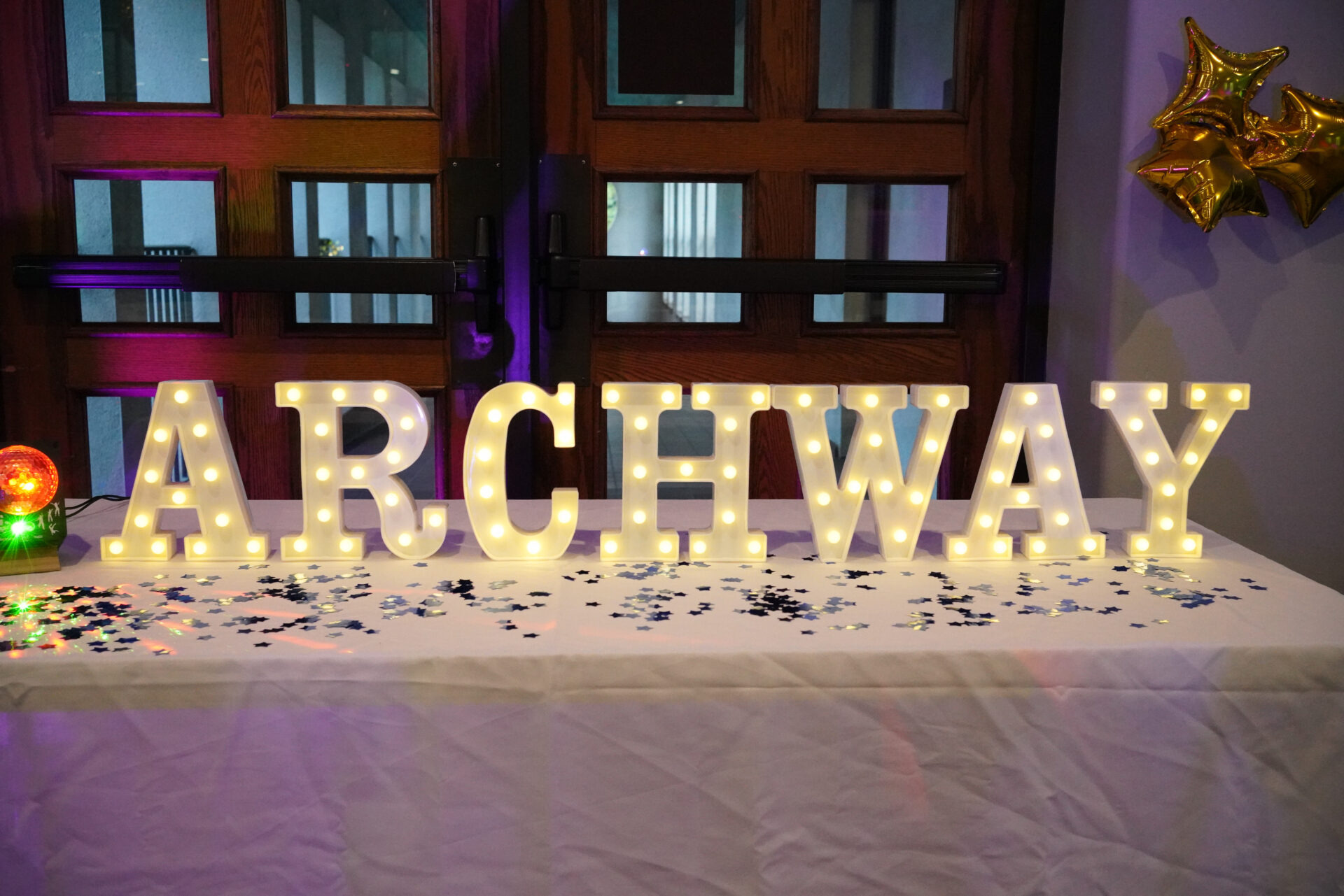 archway academy prom sign